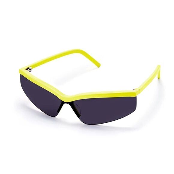 Jenny Bird The Visor Sunglasses Lemon yellow Shield frames Revolve $200